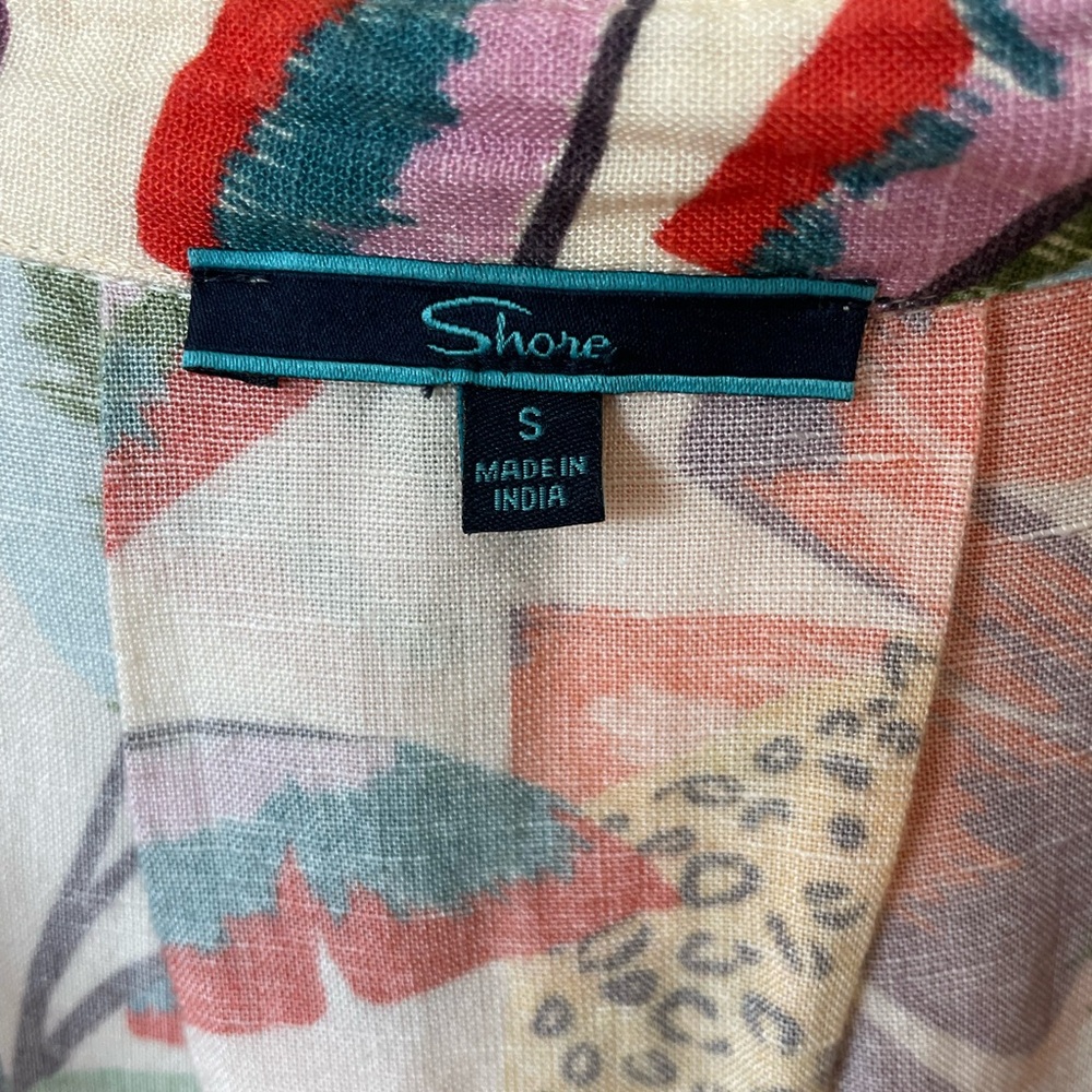Shore linen tunic style tie dress - Picture 2 of 5